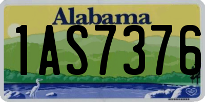 AL license plate 1AS7376