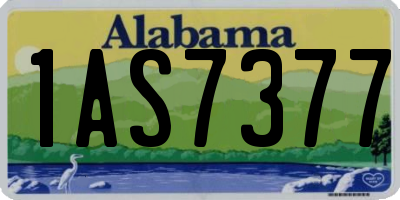 AL license plate 1AS7377