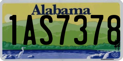 AL license plate 1AS7378