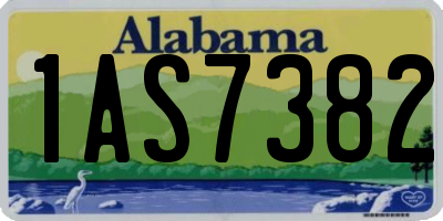 AL license plate 1AS7382