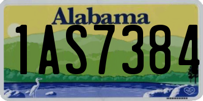 AL license plate 1AS7384