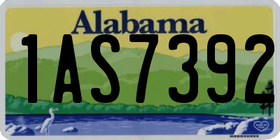 AL license plate 1AS7392