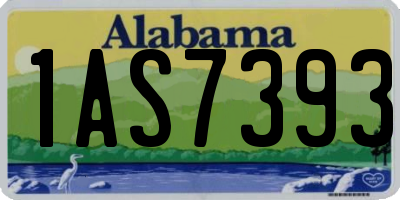 AL license plate 1AS7393
