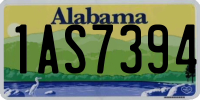 AL license plate 1AS7394