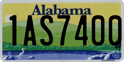 AL license plate 1AS7400