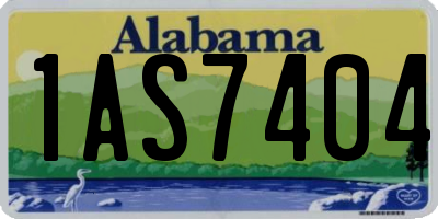 AL license plate 1AS7404