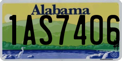AL license plate 1AS7406