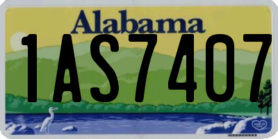 AL license plate 1AS7407