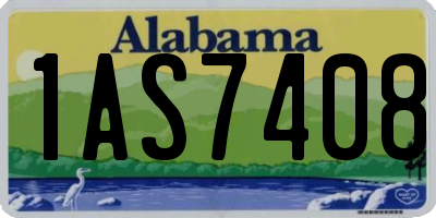 AL license plate 1AS7408