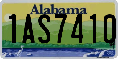 AL license plate 1AS7410