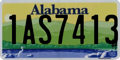 AL license plate 1AS7413