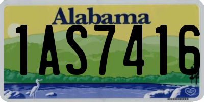 AL license plate 1AS7416