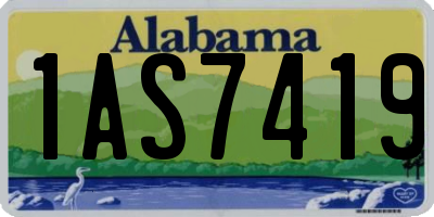 AL license plate 1AS7419