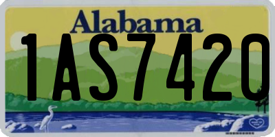 AL license plate 1AS7420
