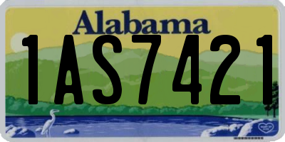 AL license plate 1AS7421