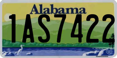 AL license plate 1AS7422