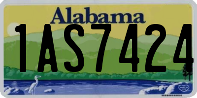AL license plate 1AS7424
