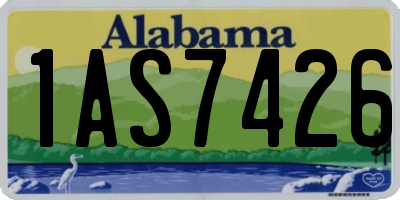 AL license plate 1AS7426