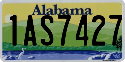 AL license plate 1AS7427