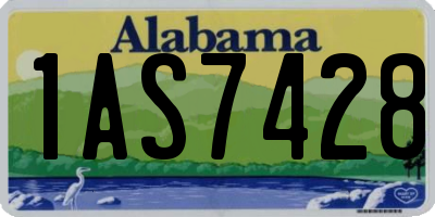 AL license plate 1AS7428
