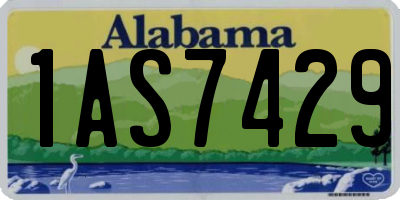 AL license plate 1AS7429