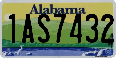 AL license plate 1AS7432