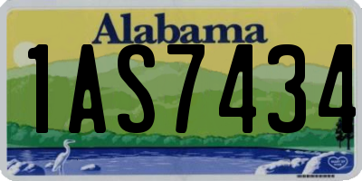 AL license plate 1AS7434