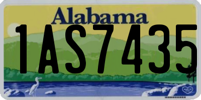 AL license plate 1AS7435