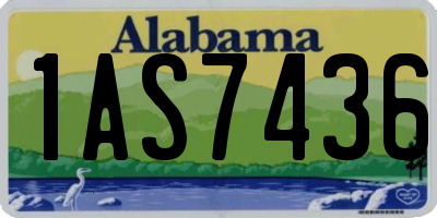 AL license plate 1AS7436