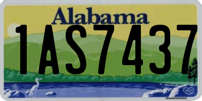 AL license plate 1AS7437