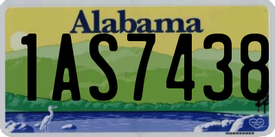 AL license plate 1AS7438