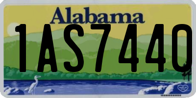 AL license plate 1AS7440