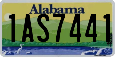 AL license plate 1AS7441