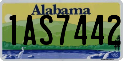 AL license plate 1AS7442