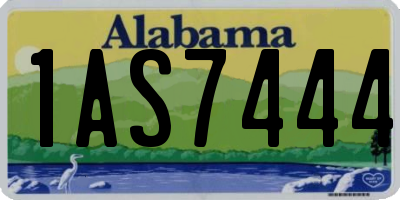 AL license plate 1AS7444