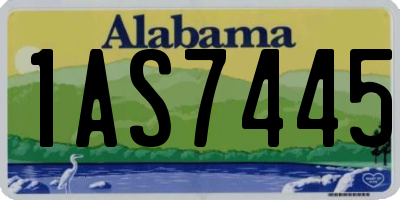 AL license plate 1AS7445