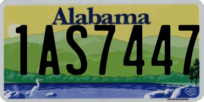 AL license plate 1AS7447
