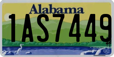 AL license plate 1AS7449