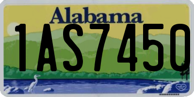 AL license plate 1AS7450
