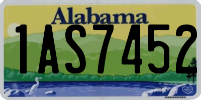 AL license plate 1AS7452