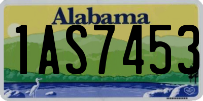 AL license plate 1AS7453