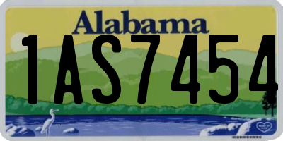 AL license plate 1AS7454