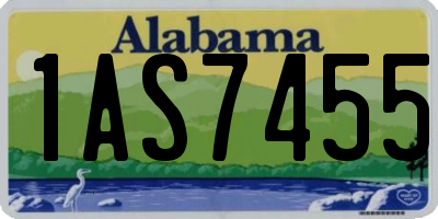 AL license plate 1AS7455
