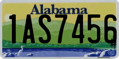 AL license plate 1AS7456