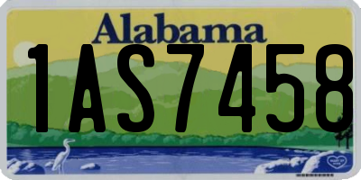 AL license plate 1AS7458