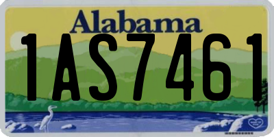 AL license plate 1AS7461