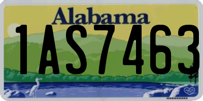 AL license plate 1AS7463