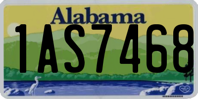 AL license plate 1AS7468
