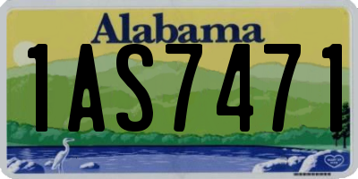 AL license plate 1AS7471
