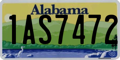 AL license plate 1AS7472